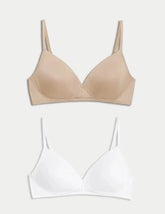 2pk Non Wired First Bra  Adomoo